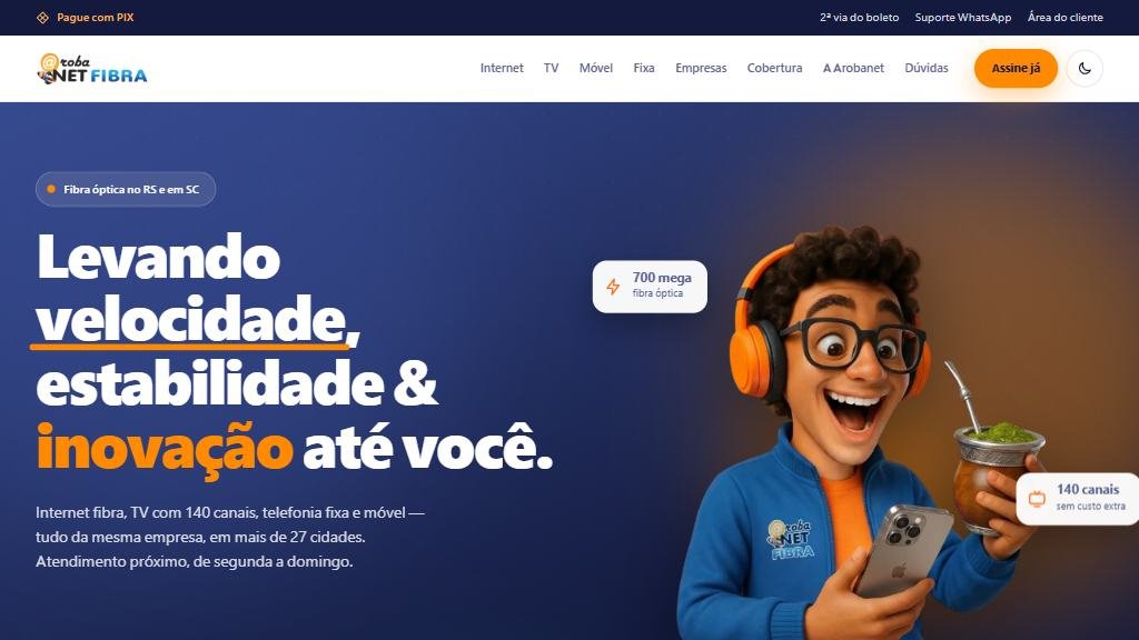 Portal de provedor Arobanet